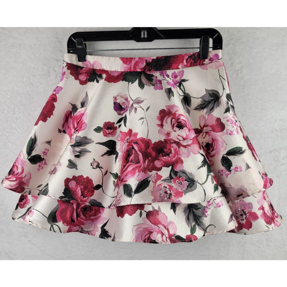 Whimsical Tulle Skirt Sz 5 Short Vintage Pettiskirt Colorful Floral Prom Formal